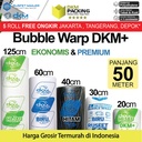 Plastik Bubble Wrap 50Meter Bubblewrap DKM PLUS BERWARNA TERMURAH ROLL