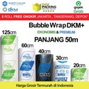 Plastik BubbleWrap 50meter BUBBLE WRAP BERWARNA DKM PLUS TERMURAH ROLL