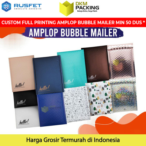 AMPLOP BUBBLE MAILER BAG SAFETY WRAP PACKAGING RUSFET PREMIUM TERMURAH