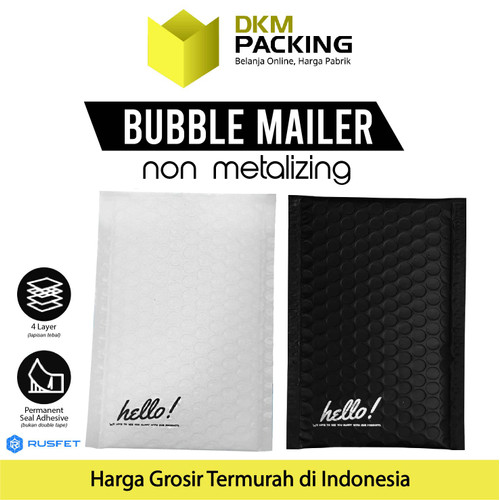 AMPLOP BUBBLE WRAP MAILER BAG SAFETY PACKAGING RUSFET PREMIUM TERMURAH