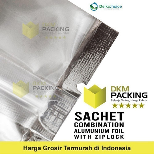 PLASTIK SACHET BAG TRANSMETZ 15X20CM KEMASAN NON ZIPLOCK SASET FOIL