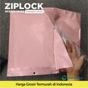 ZIPLOCK BAG AKSESORIS PINK 25x33cm Plastik Klip Kemasan DELKOCHOICE