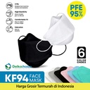 Masker 3D KF94 4PLY DELKOCHOICE Dewasa & Anak PACK isi 10pcs FACE MASK