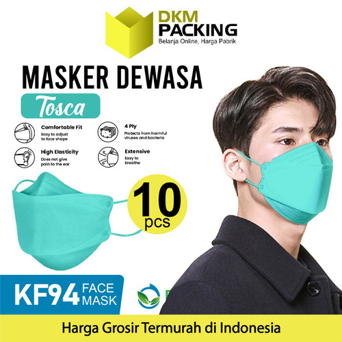 Masker 3D KF94 4PLY DELKOCHOICE Dewasa PACK isi 10pcs FACE MASK