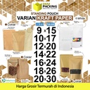 Standing Pouch KRAFT PAPER VARIASI DELKOCHOICE ZIPLOCK TERMURAH
