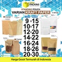 Standing Pouch VARIASI KRAFT PAPER DELKOCHOICE ZIPLOCK TERMURAH