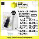 PLASTIK KLIP PUTIH 25x33cm ZIPLOCK BAG KEMASAN AKSESORIS DELKOCHOICE