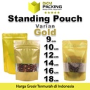 Standing Pouch Varian GOLD Plastik Klip Makanan DELKOCHOICE PREMIUM