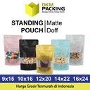 Standing Pouch MATTE Plastik Klip Kemasan Makanan DELKOCHOICE PREMIUM