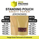 Standing Pouch BROWN VARIAN Plastik Klip Makanan DELKOCHOICE TERMURAH
