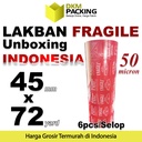 Lakban FRAGILE UNBOXING 45mm INDONESIA HANDLE WITH CARE PREMIUM /SELOP