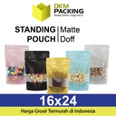 Standing Pouch 16x24cm MATTE WINDOW Plastik Klip Kemasan DELKOCHOICE