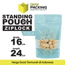 Standing Pouch 16x24cm TOSCA MATTE WINDOW Plastik Kemasan DELKOCHOICE