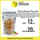 Standing Pouch 12x20cm TRANSMETZ ZIPLOCK ALU FOIL DELKOCHOICE TERMURAH
