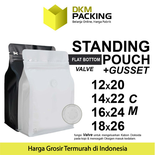 Standing Pouch COFFEE BAG PACKAGING Plastik Klip Kemasan Kopi DELKOCHO