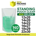 Plastik Standing Pouch Bening 14x20cm NYLON NON ZIPLOCK DELKOCHOICE