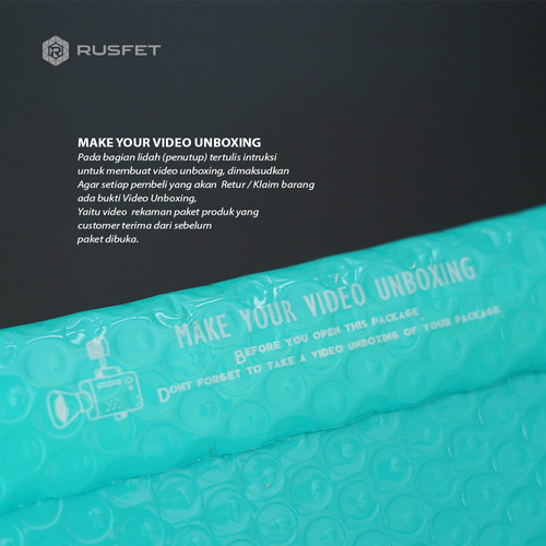 AMPLOP BUBBLE WRAP TOSCA RUSFET BUBBLE BAG MAILER PREMIUM TERMURAH
