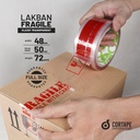 Lakban FRAGILE PREMIUM Plakban Isolasi HANDLE WITH CARE Stiker /SATUAN