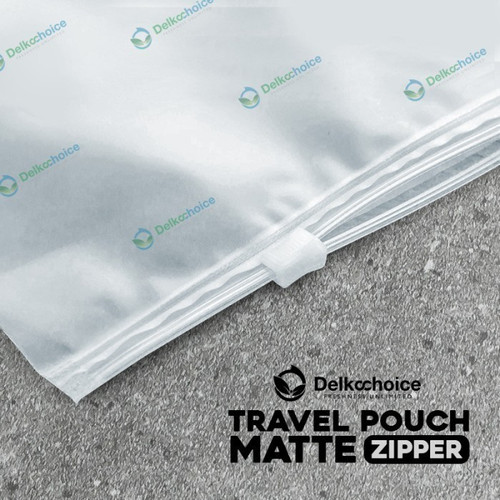 Plastik Traveling Pouch Matte POTRAIT Zipper Storage Organizer Bag