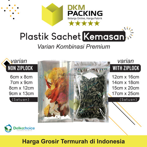 PLASTIK KLIP Ziplock Sachet Bag AKSESORIS Plastik Kemasan DELKOCHOICE