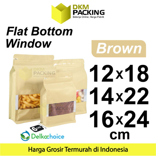 Standing Pouch BROWN VARIAN Plastik Klip Makanan DELKOCHOICE TERMURAH