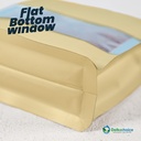 FLAT BOTTOM WINDOW 14x22cm BROWN ALU FOIL Standing Pouch DELKOCHOICE