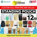 Standing Pouch 12cm DELKOCHOICE Plastik Klip Kemasan Sealer Makanan