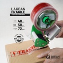 Lakban FRAGILE PREMIUM Plakban Isolasi HANDLE WITH CARE Stiker /SATUAN