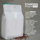 FLAT BOTTOM 18x28cm VALVE COFFEE BAG ZIPLOCK DELKOCHOICE PREMIUM