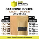 Standing Pouch BROWN VARIAN Plastik Klip Makanan DELKOCHOICE TERMURAH