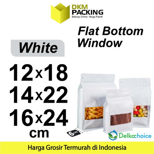 Standing Pouch VARIAN PUTIH DELKOCHOICE Plastik Klip Kemasan Makanan