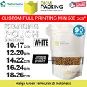 Standing Pouch PUTIH WINDOW ZIPLOCK DELKOCHOICE ALU FOIL