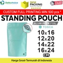Standing Pouch TOSCA NON WINDOW ZIPLOCK Plastik Klip ALU FOIL