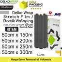 Plastik Wraping Stretch Film 50cm HITAM DELKOWRAP KARGO / DUS