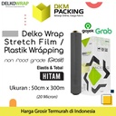 Plastik Wraping Stretch Film 50cm x 300m HITAM OJOL / DUS