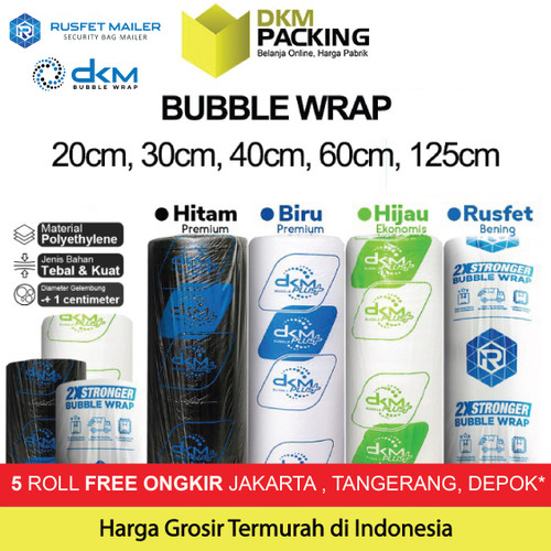 Plastik Bubblewrap DKM PLUS 50 Meter Bubble Wrap TERMURAH DI INDONESIA