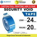 Lakban SECURITY VOID 24mm x 20m SECURITY SAFETY GRIP TAPE SATUAN