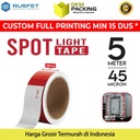 Lakban SPOT SCOT LIGHT 48mm x 2m REFLECTIVE SECURITY SAFETY TAPE /PCS