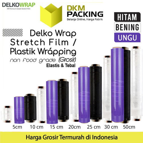 Plastik Stretch Film Wraping 250m DELKOWRAP Wrapping TERMURAH /SATUAN