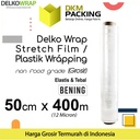 Plastik Wraping Stretch Film 50cm x 400m DELKOWRAP BENING / SATUAN