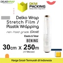 Plastik Wraping Stretch Film 30cm x 250m DELKOWRAP BENING / SATUAN