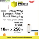 Plastik Wraping Stretch Film 10cm x 250m DELKOWRAP BENING / SATUAN