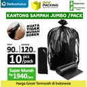 KANTONG PLASTIK SAMPAH 90x120cm JUMBO HITAM TEBAL TERMURAH SATUAN