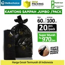 KANTONG PLASTIK SAMPAH 60x100cm TEBAL HITAM JUMBO TERMURAH SATUAN