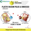 Plastik Vacuum Bag Makanan 7x10cm POLOS EMBOSS Vakum DELKOCHOICE