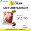 Vacuum Bag Makanan 7x10cm POLOS Plastik Vakum SMOOTH DELKOCHOICE