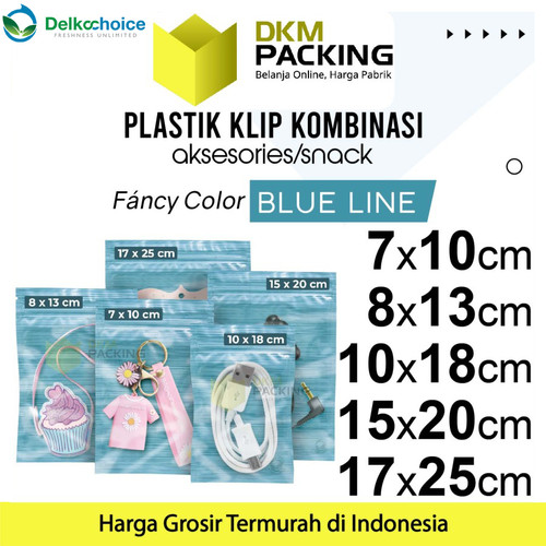 ZIPLOCK BAG BIRU PLASTIK KLIP KEMASAN AKSESORIS DELKOCHOICE TERMURAH