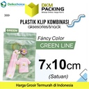 ZIPLOCK BAG HIJAU 7x10cm PLASTIK KLIP KEMASAN AKSESORIS DELKOCHOICE