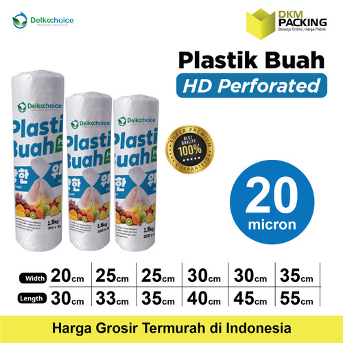 PLASTIK HD BUAH SAYUR FOTOKOPI DELKOCHOICE SNI ROLL TERMURAH