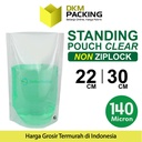 Plastik Standing Pouch Bening 22x30cm NYLON NON ZIPLOCK DELKOCHOICE